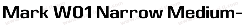 Mark W01 Narrow Medium字体转换